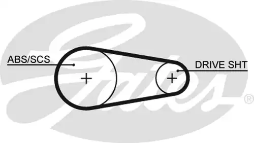 Ангренажен ремък GATES 5203XS