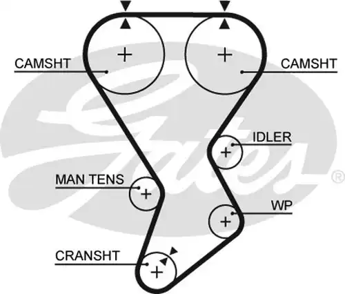 Ангренажен ремък GATES 5351XS