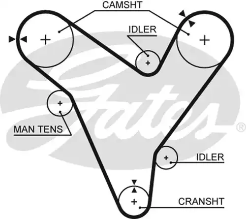 Ангренажен ремък GATES 5379XS
