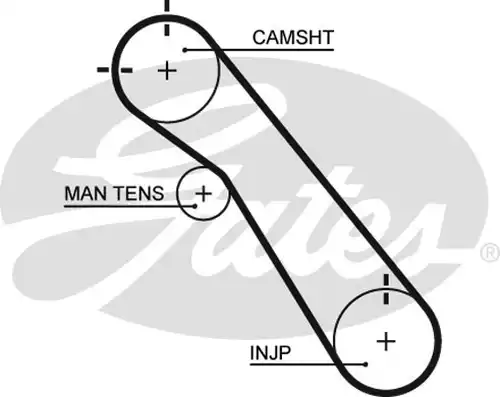 Ангренажен ремък GATES 5548XS