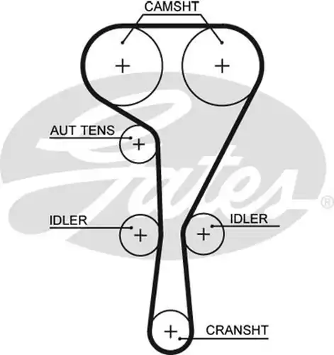 Ангренажен ремък GATES 5551XS