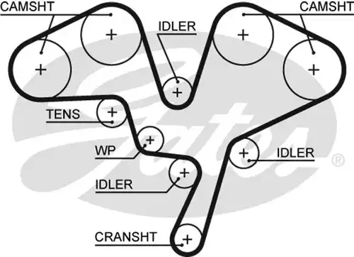 Ангренажен ремък GATES 5602XS