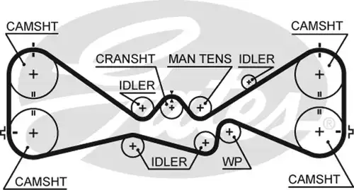 Ангренажен ремък GATES 5612XS