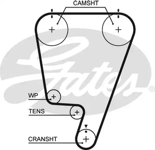 Ангренажен ремък GATES 5643XS