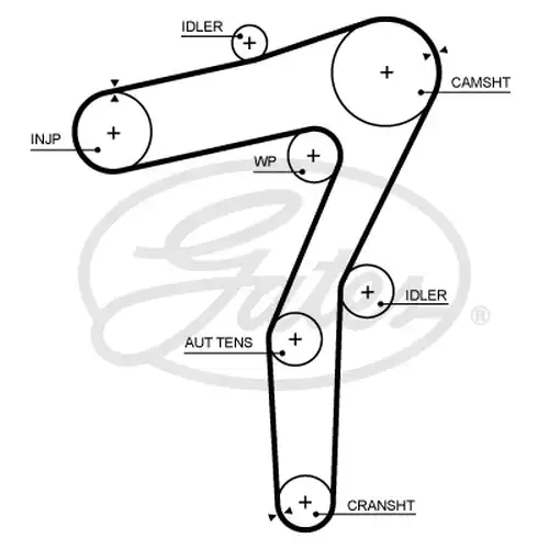 Ангренажен ремък GATES 5706XS
