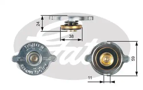 капачка, радиатор GATES RC116