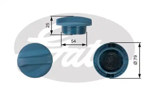 капачка, резервоар за охладителна течност GATES RC205