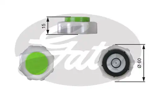 капачка, резервоар за охладителна течност GATES RC209