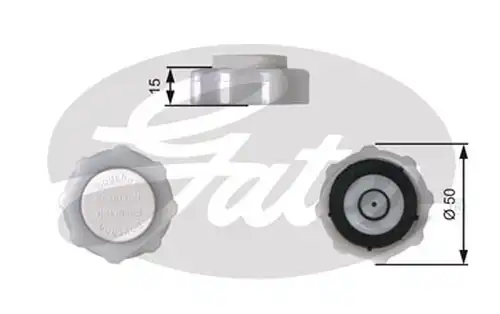 капачка, резервоар за охладителна течност GATES RC226