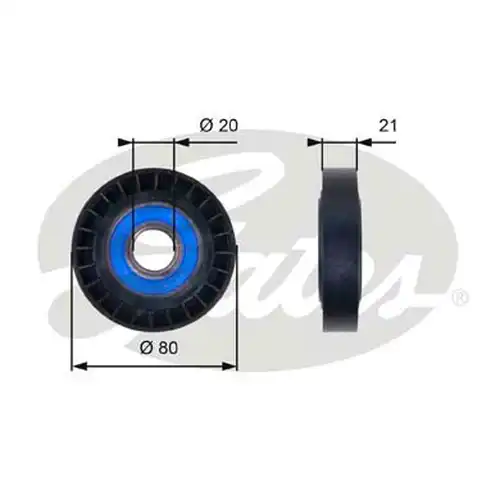 паразитна/ водеща ролка, пистов ремък GATES T36011