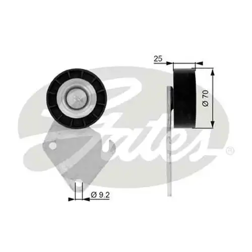 паразитна/ водеща ролка, пистов ремък GATES T36068