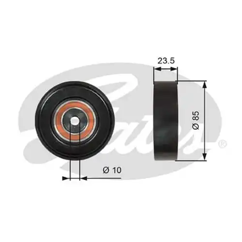 паразитна/ водеща ролка, пистов ремък GATES T36274