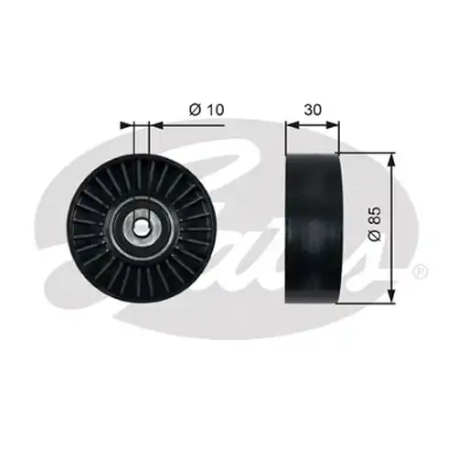 паразитна/ водеща ролка, пистов ремък GATES T36482
