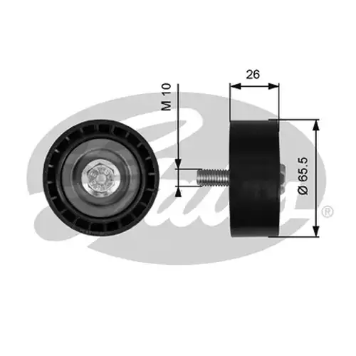 паразитна/ водеща ролка, пистов ремък GATES T36775