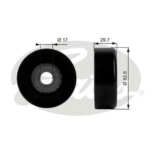 паразитна/ водеща ролка, пистов ремък GATES T38005