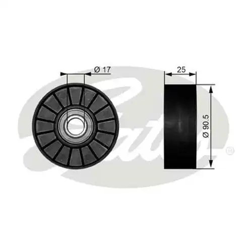 паразитна/ водеща ролка, пистов ремък GATES T38007