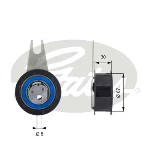 обтяжна ролка, ангренаж GATES T43041