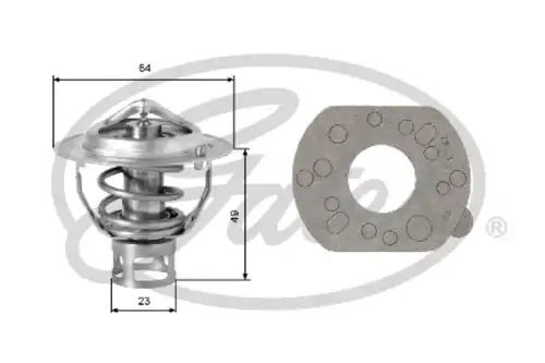 термостат, охладителна течност GATES TH04077G1