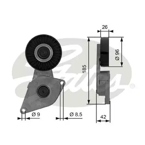 комплект пистов ремък GATES-SEA ACK6PK1580K1