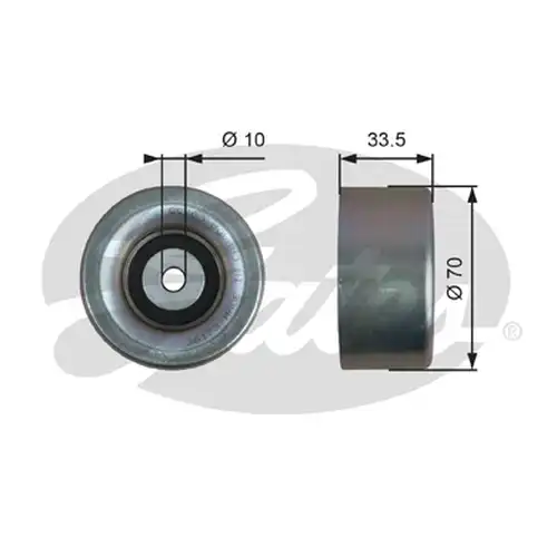 паразитна/ водеща ролка, пистов ремък GATES-SEA T36173