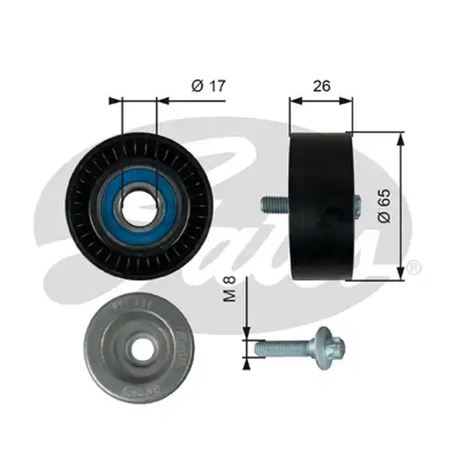 паразитна/ водеща ролка, пистов ремък GATES-SEA T36764
