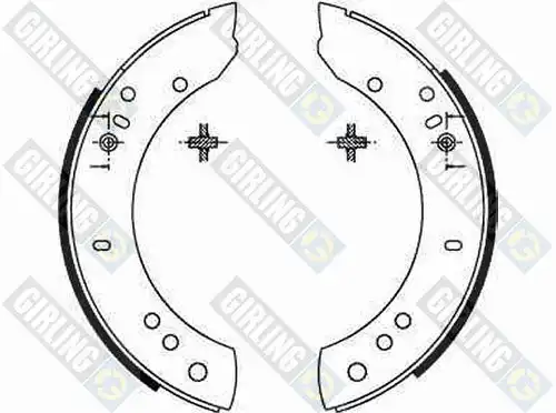 комплект спирачна челюст GIRLING 5160821