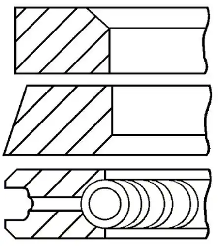 комплект сегменти GOETZE ENGINE 08-105107-00