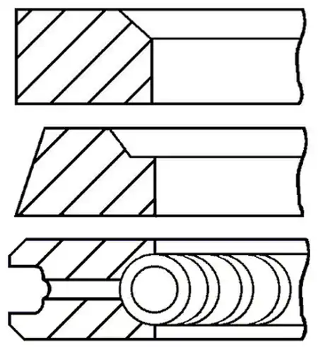 комплект сегменти GOETZE ENGINE 08-106807-00