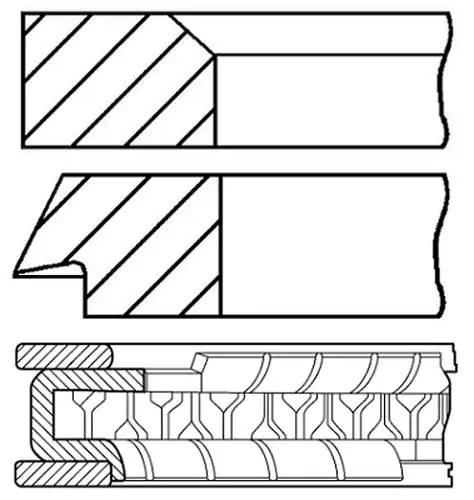 комплект сегменти GOETZE ENGINE 08-108600-00