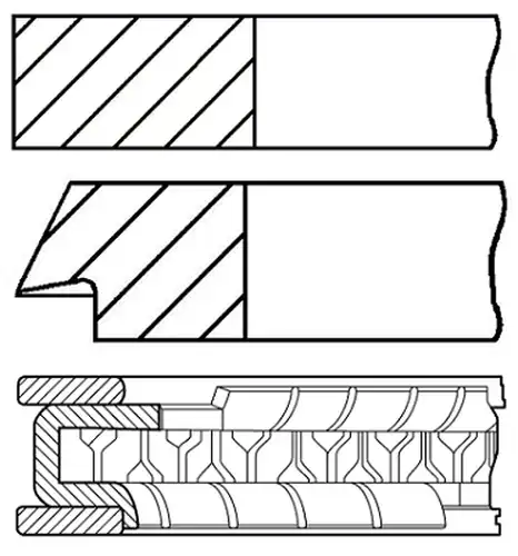 комплект сегменти GOETZE ENGINE 08-110700-00