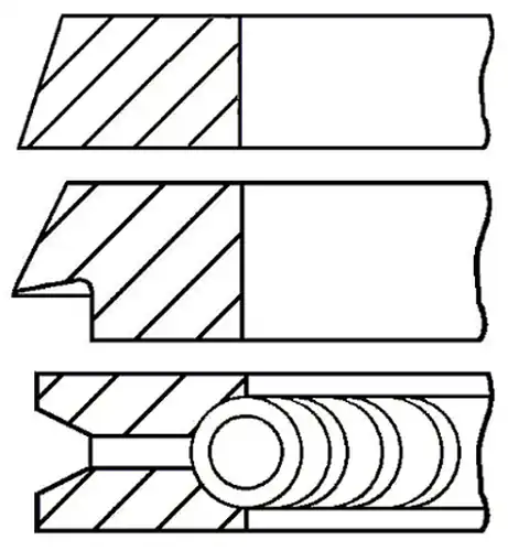 комплект сегменти GOETZE ENGINE 08-115700-00