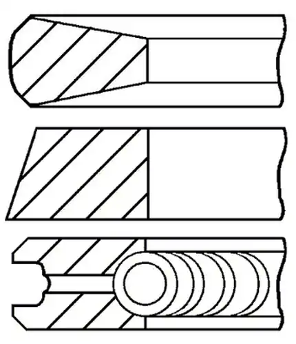 комплект сегменти GOETZE ENGINE 08-123500-00