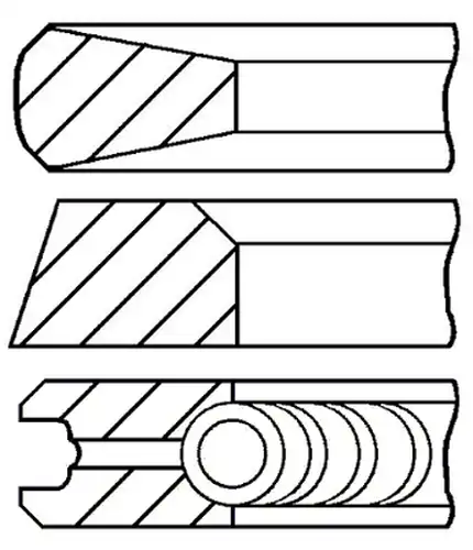 комплект сегменти GOETZE ENGINE 08-126600-00