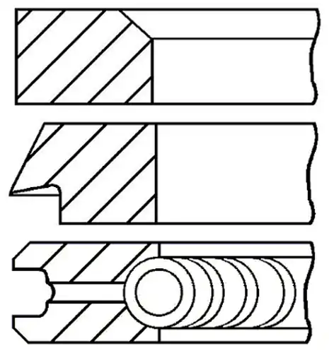 комплект сегменти GOETZE ENGINE 08-129505-00