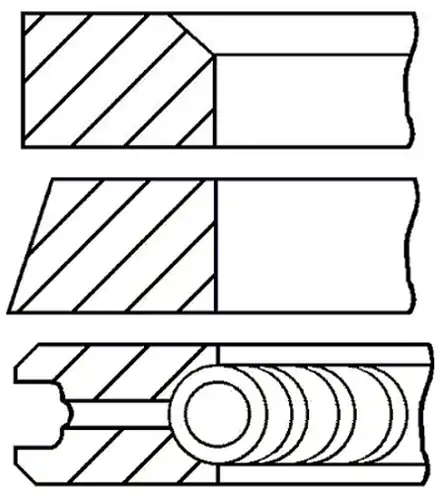 комплект сегменти GOETZE ENGINE 08-154500-00