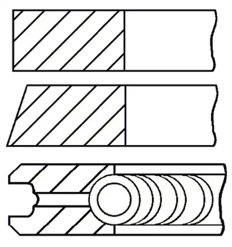 комплект сегменти GOETZE ENGINE 08-154700-00