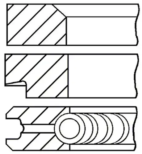 комплект сегменти GOETZE ENGINE 08-176711-00