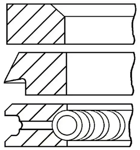 комплект сегменти GOETZE ENGINE 08-203104-00