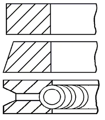 комплект сегменти GOETZE ENGINE 08-227800-00