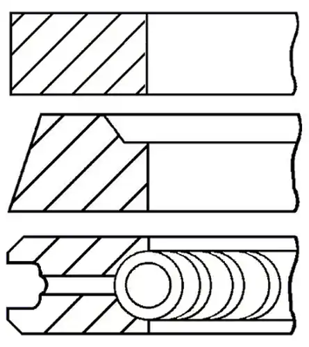 комплект сегменти GOETZE ENGINE 08-283611-00