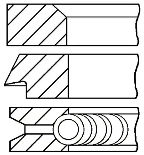 комплект сегменти GOETZE ENGINE 08-283800-00