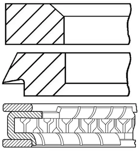 комплект сегменти GOETZE ENGINE 08-424800-00