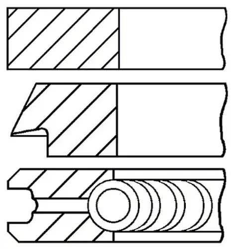 комплект сегменти GOETZE ENGINE 08-428200-00