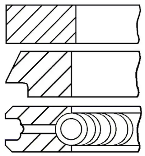 комплект сегменти GOETZE ENGINE 08-436500-00