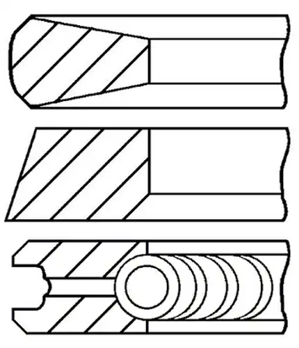 комплект сегменти GOETZE ENGINE 08-436700-00