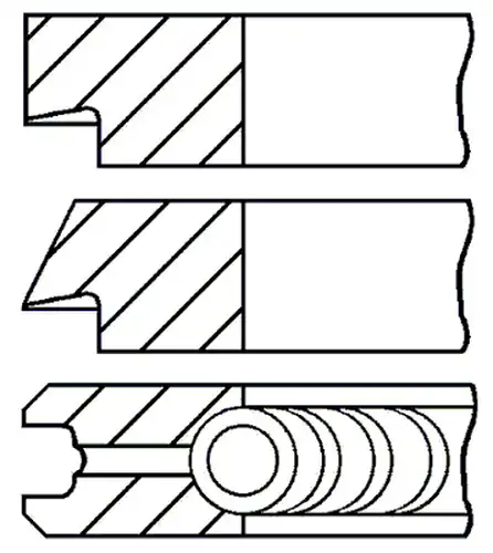 комплект сегменти GOETZE ENGINE 08-438300-00