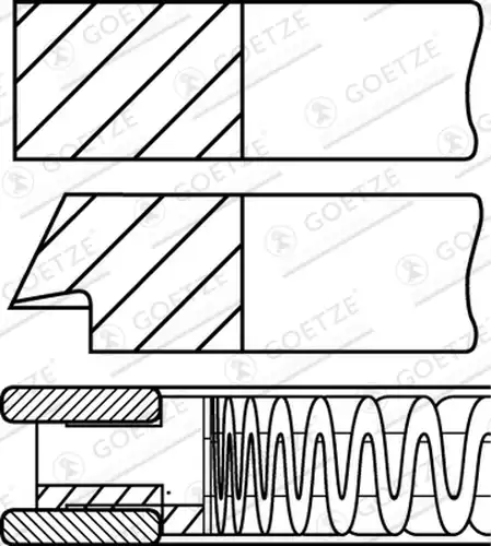 комплект сегменти GOETZE ENGINE 08-440500-10