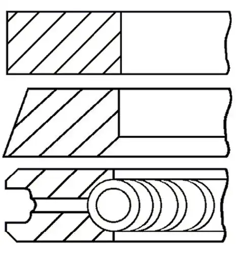 комплект сегменти GOETZE ENGINE 08-447500-00