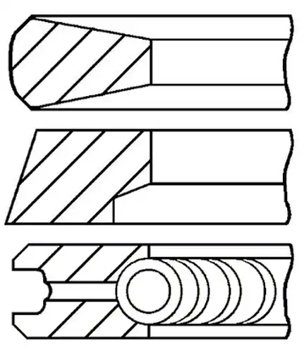 комплект сегменти GOETZE ENGINE 08-523108-00