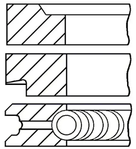 комплект сегменти GOETZE ENGINE 08-527400-00